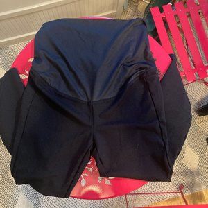 LOFT ponte full panel ankle maternity pants